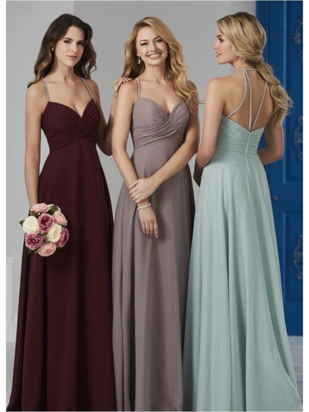 NWT Christina Wu Celebration Chiffon Gown | Style 22831 | Coral | Size 16